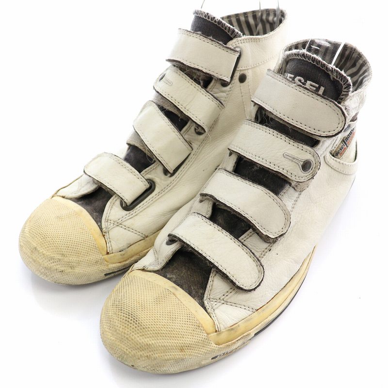 ディーゼル DIESEL スニーカー ハイカット レザー ベルクロ US10 28cm 