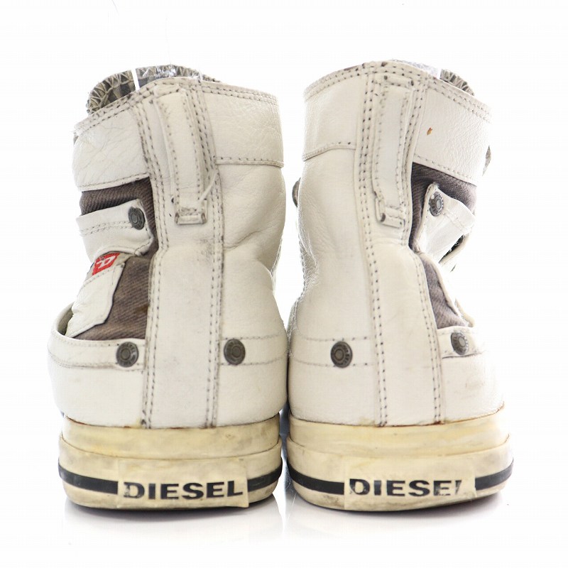 ディーゼル DIESEL スニーカー ハイカット レザー ベルクロ US10 28cm 
