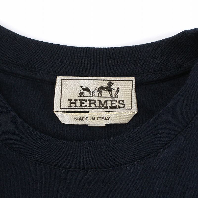 新品未使用HERMES エルメス メガシャリオ クルーネック Tシャツ S Yahoo!オークション - 国内正規品 22Aw～23 未使用 S Hermes