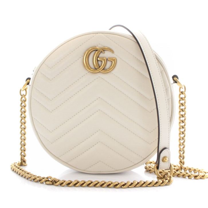 グッチ GUCCI GG MARMONT GGマーモント ラウンドミニショルダーバッグ 