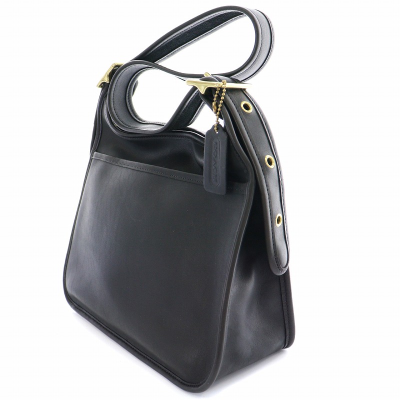 コーチ COACH オールドコーチ ショルダーバック レザー 黒 ブラック  