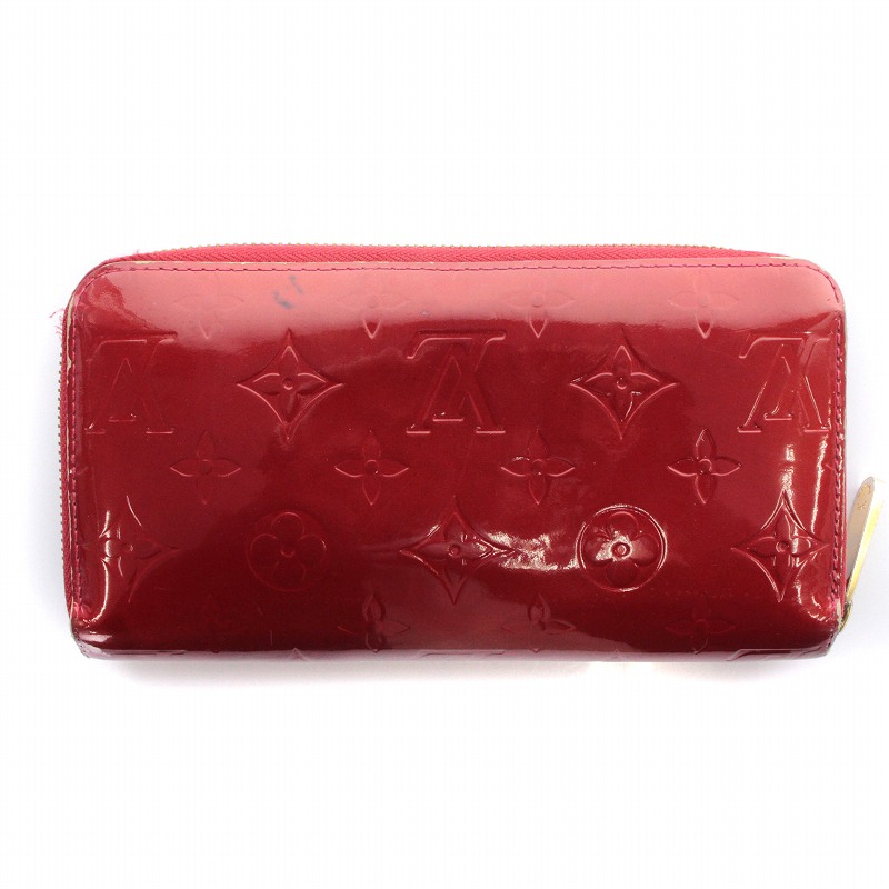 ルイヴィトン LOUIS VUITTON 長財布 モノグラム ヴェルニ ジッピー  