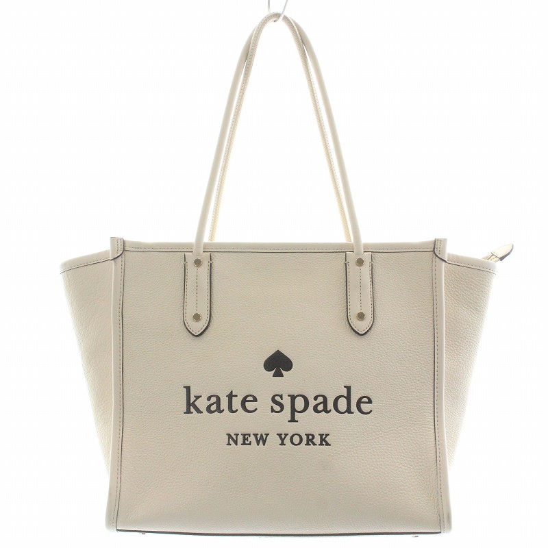 ケイトスペード KATE SPADE トートバッグ ペブルドレザー ファスナー 