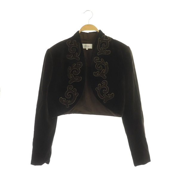 ミスディオール MISS DIOR ジャケット ボレロ ベロア ベルベット  