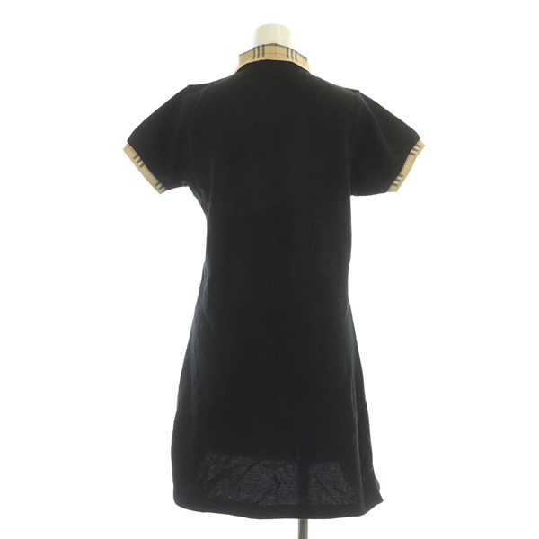 バーバリーズ Burberrys ポロワンピース ミニ 半袖 ノバチェック 切替  