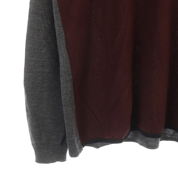 ARMANI COLLEZIONI 長袖ニット ダークブラウン 新品タグ付き ARMANI COLLEZIONI 長袖ニット ダークブラウン 新品タグ付き
