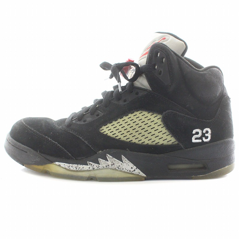 ナイキ NIKE 鑑賞用 AIR JORDAN 5 RETRO BLACK METALLIC エア  