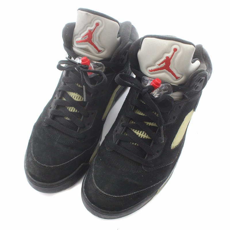 ナイキ NIKE 鑑賞用 AIR JORDAN 5 RETRO BLACK METALLIC エア  