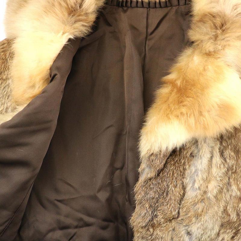 moon bat fur ムーンバット 毛皮コート ラビットファー ブラウン系