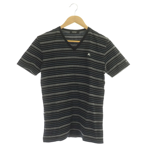 美品 BURBERRY バーバリー ノバチェック Tシャツ ブラック ロゴ刺繍 楽天市場】BURBERRY バーバリー（柄チェック）（Tシャツ