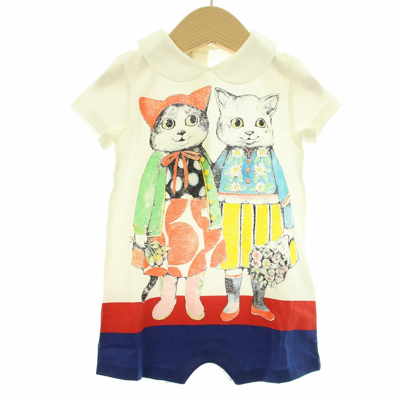 未使用品 グッチ GUCCI × ヒグチユウコ ロンパース 半袖 猫 箱付き 