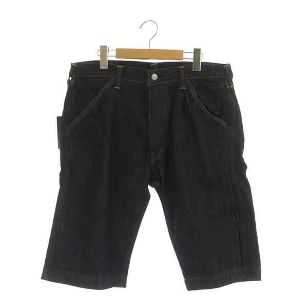 未使用品 エヴィス EVISU 7550 SHORTS INDIGO DENIM ハーフパンツ