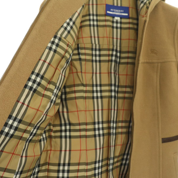 バーバリーブルーレーベル ウール ショートコート キャメル BURBERRY