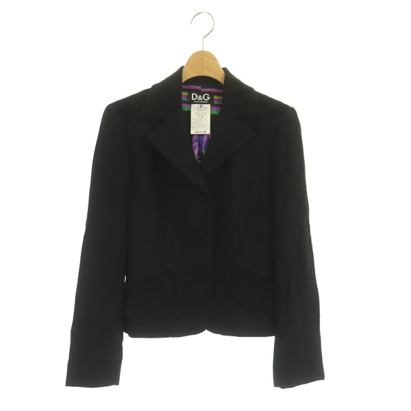 ディーアンドジー 量 D&G ブルゾン サイズ40 M - 黒×レッド×マルチ  