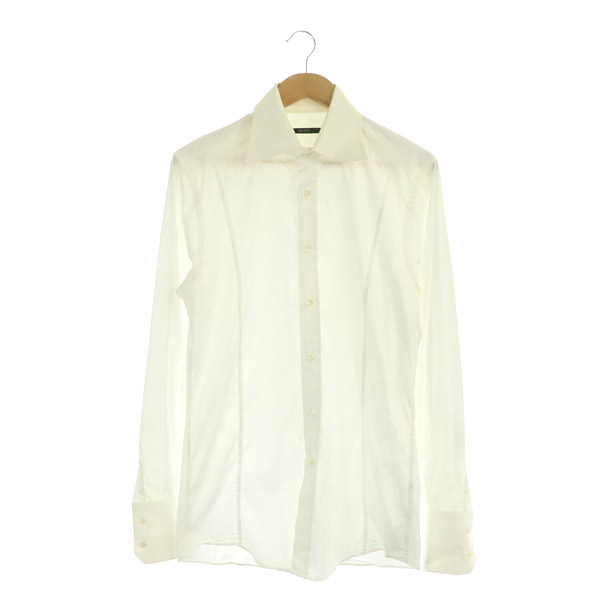 グッチ GUCCI シャツ ワイシャツ 長袖 40 白 ホワイト /MY □GY18 