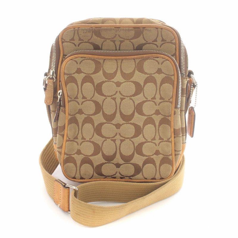 コーチ COACH シグネチャー ショルダーバッグ キャンバス 総柄
