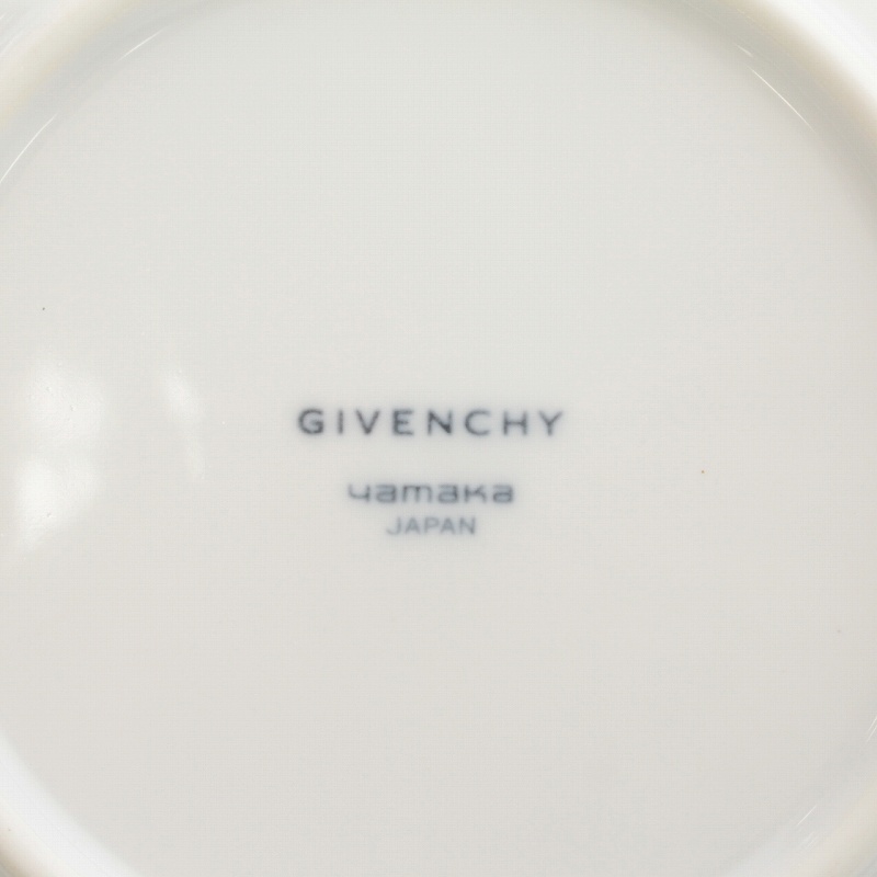 ジバンシィ GIVENCHY 皿 プレート 2枚入り 花柄 白 ホワイト /IR