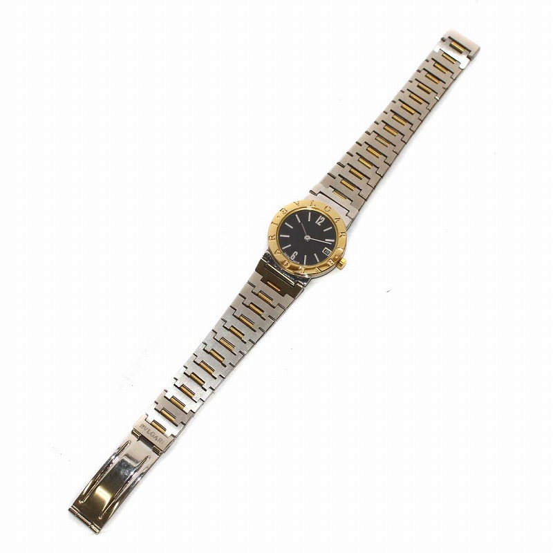 BVLGARI ブラックホワイト 時計 BBG-001 喜ばしかっ