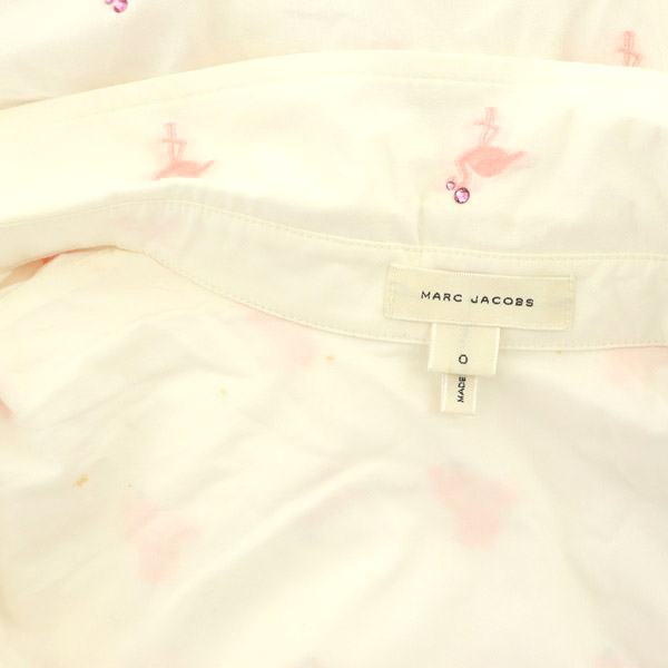 マークジェイコブス MARC JACOBS シャツ 長袖 総柄 フラミンゴ刺繍 