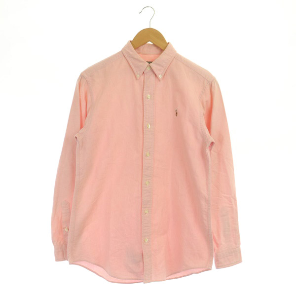 【試着のみ】ポロ ラルフローレン長袖ボタンダウンシャツポニー刺繍現行品 POLO RALPH LAUREN ラルフローレン シャツ ボタンダウン ポニー刺繍