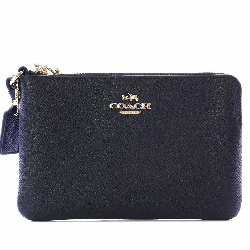 未使用品 コーチ COACH ミニポーチ リストレット レザー ストラップ 