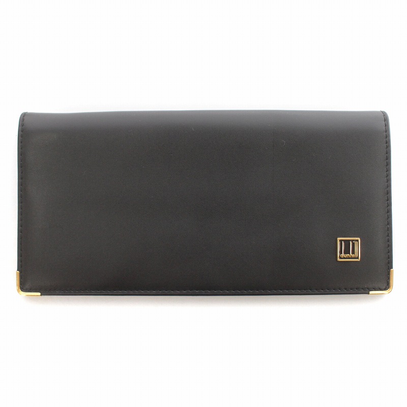 未使用品 ダンヒル dunhill 二つ折り長財布 ウォレット レザー 箱付き 