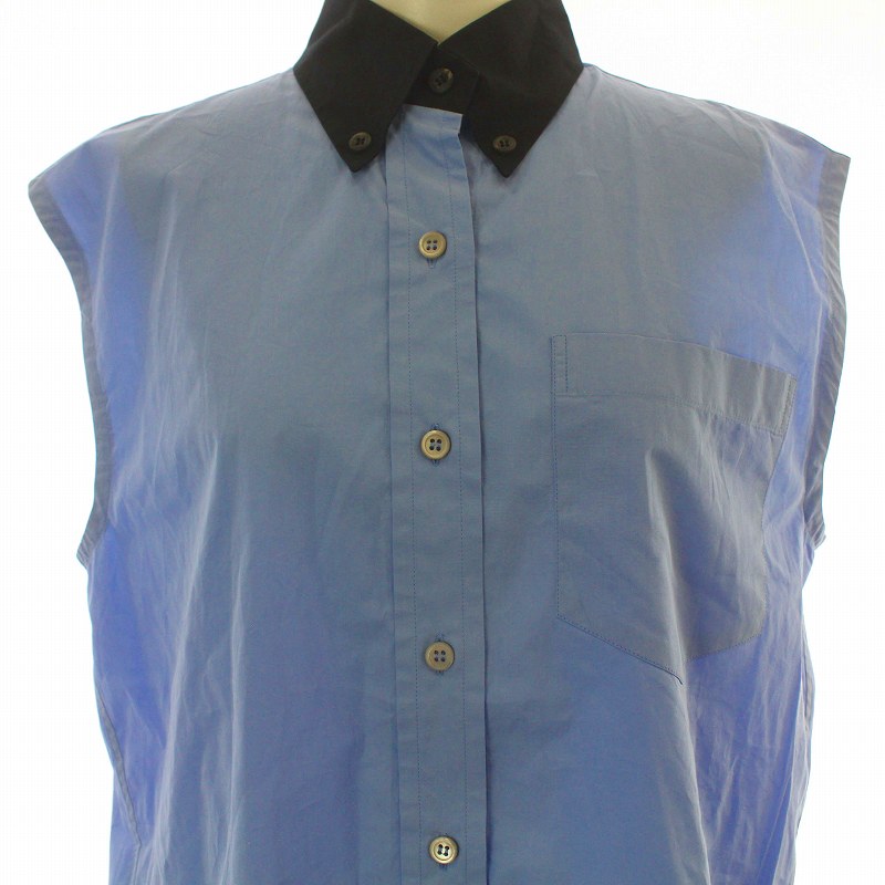 プラダ PRADA 2018 ボタンダウンシャツ ブラウス ポケット  