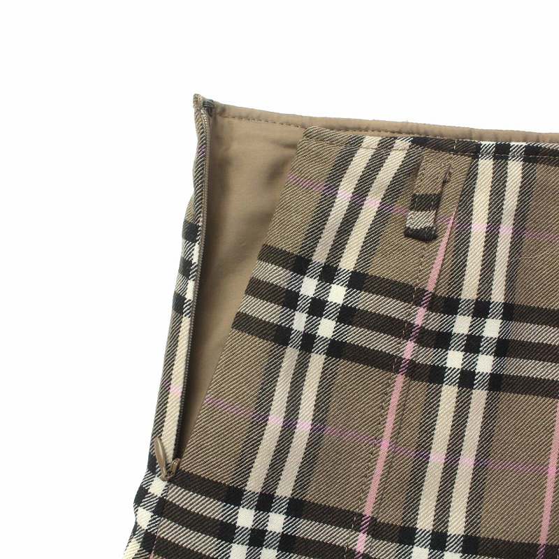 バーバリーブルーレーベル BURBERRY BLUE LABEL フレアスカート ウール