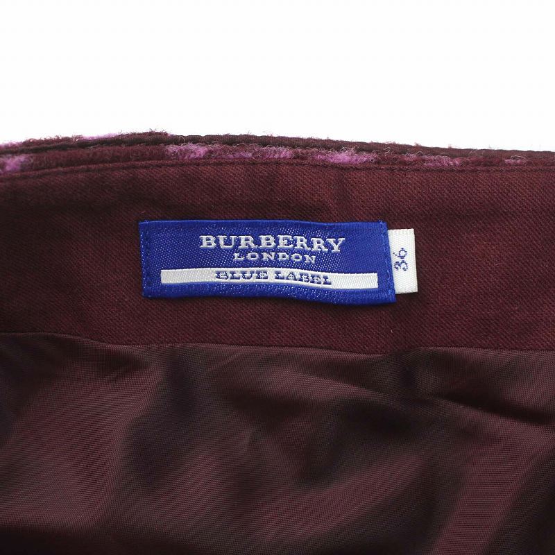 バーバリーブルーレーベル ピンクのマーメイドスカート バーバリーブルーレーベル BURBERRY BLUE LABEL マーメイド