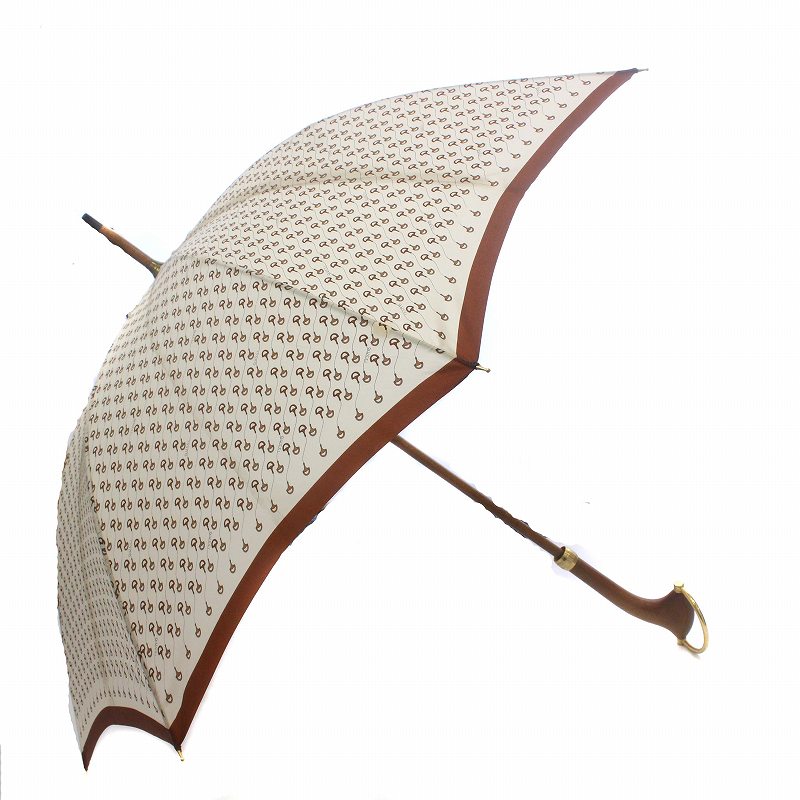 グッチ GUCCI オールドグッチ 傘 長傘 アンブレラ 雨傘 ホースビット柄  