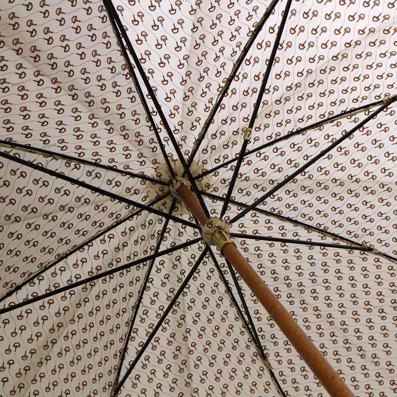 グッチ GUCCI オールドグッチ 傘 長傘 アンブレラ 雨傘 ホースビット柄 