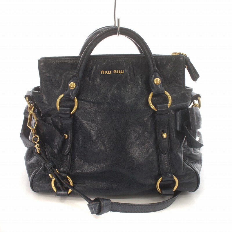 ミュウミュウ miumiu VITELLO LUX ヴィッテロリュクス 2way 