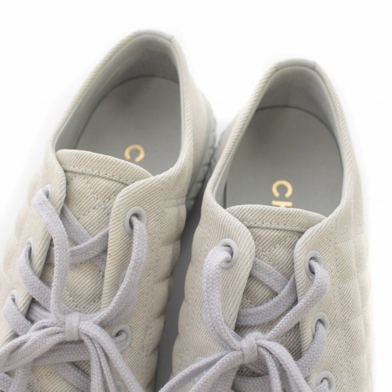 シャネル CHANEL スニーカー ココマーク マトラッセ キャンバス 37 