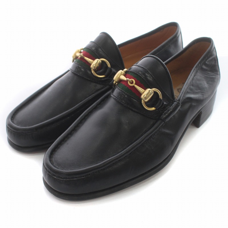 グッチ GUCCI オールドグッチ ローファー ホースビット シェリーライン 