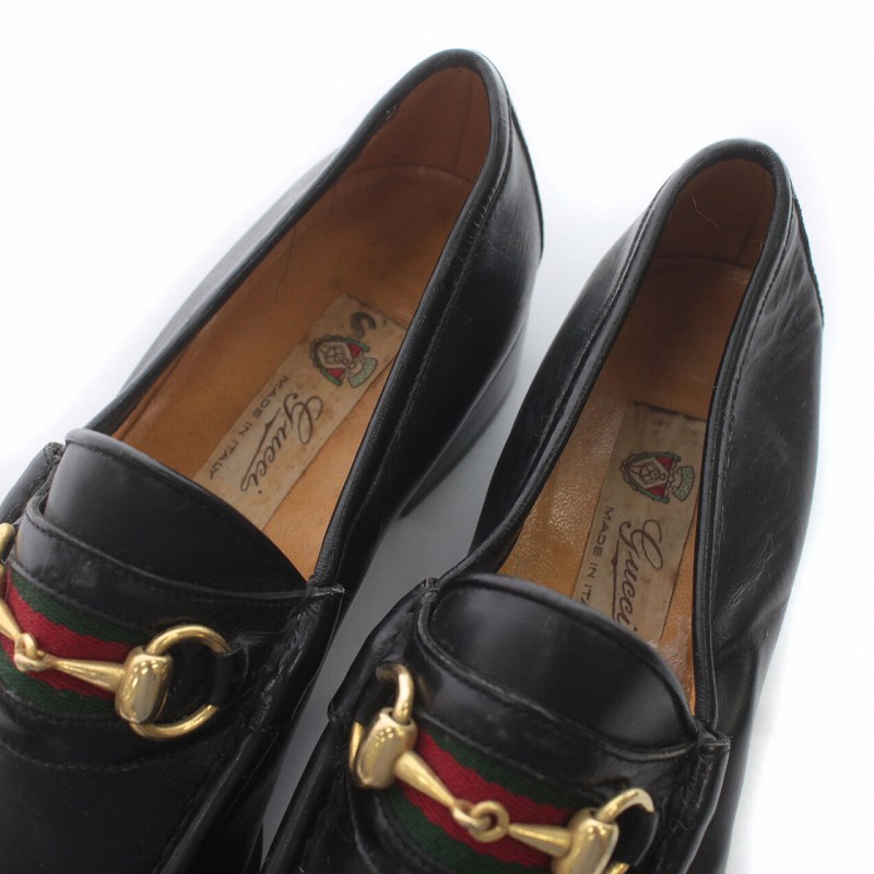 グッチ GUCCI オールドグッチ ローファー ホースビット シェリーライン 