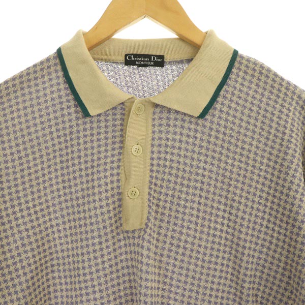 Christian Dior Monsieur ニットポロシャツ クリスチャンディオール Christian Dior MONSIEUR ポロシャツ
