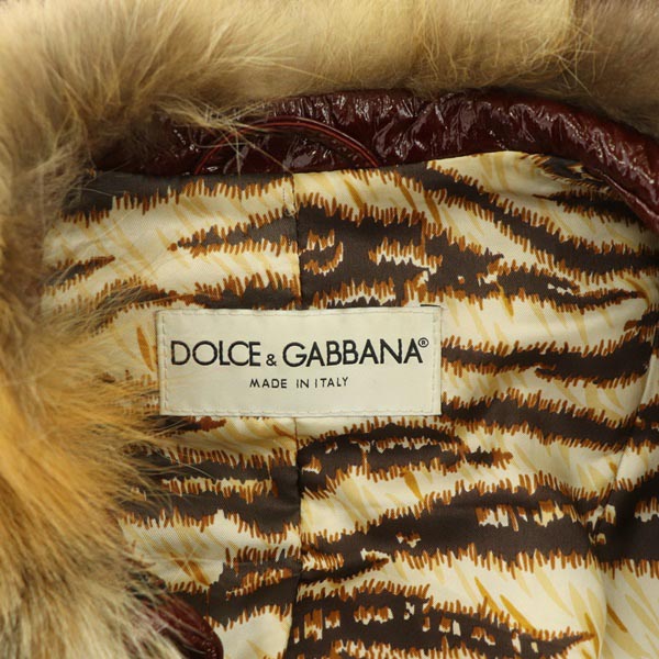 ドルチェ&ガッバーナ ドルガバ DOLCE&GABBANA レザージャケット