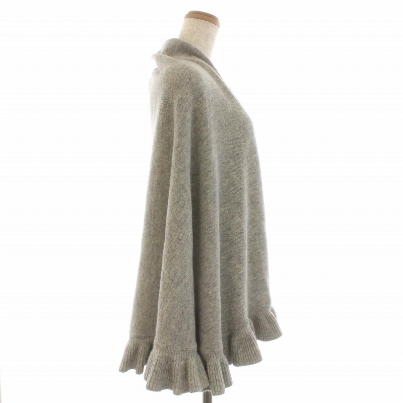 クロエ CHLOE FOULARDS ポンチョ ショール ウール アンゴラ混 ロゴ  