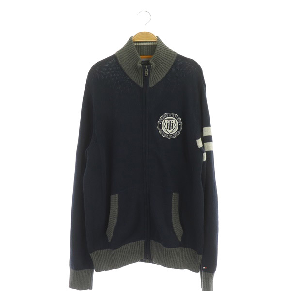 トミーヒルフィガー TOMMY HILFIGER ニットブルゾン カーディガン 