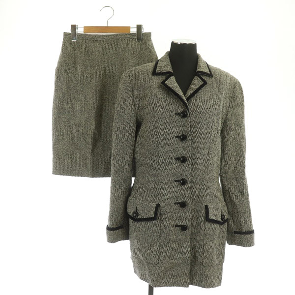専用 ディオール ツイード コート スカート セットアップ マルチカラー