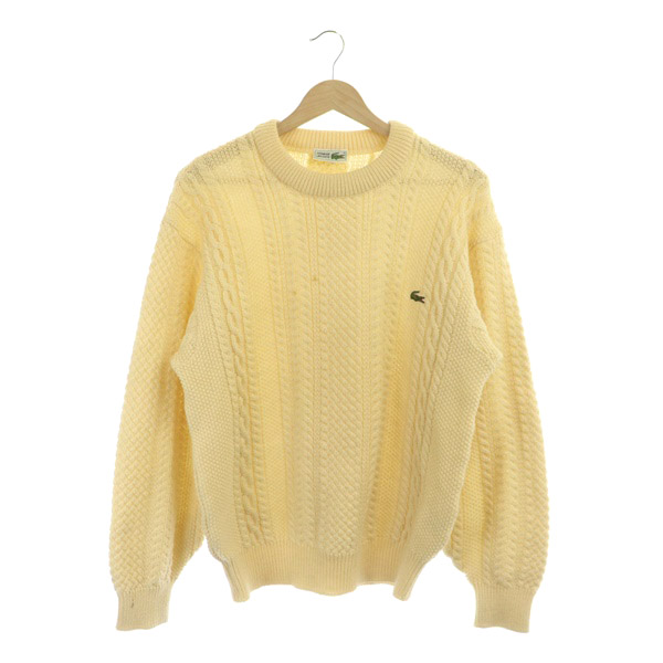 ラコステ LACOSTE CHEMISE ニット セーター 長袖 ロゴ オールド 