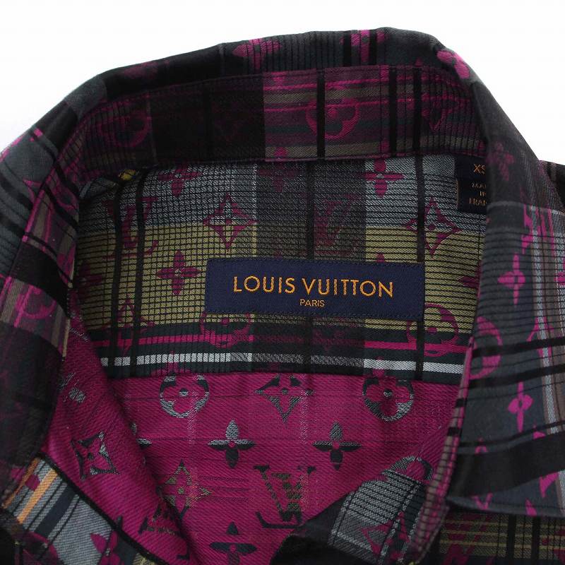 LOUISVUITTON ルイヴィトン ピンクマドラス シャツ LOUISVUITTON ルイヴィトン ピンクマドラス シャツ