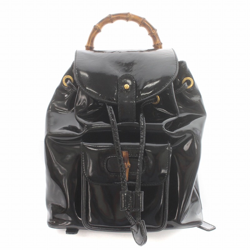 グッチ GUCCI ヴィンテージ ミニリュック リュックサック バンブー 