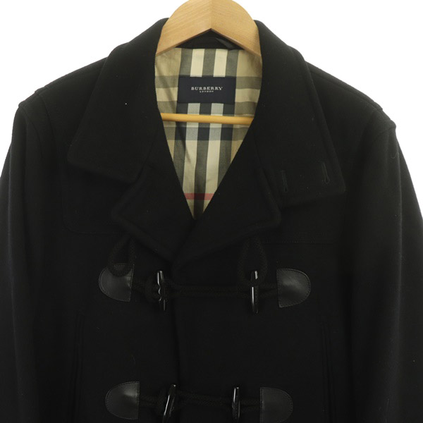 BURBERRY LONDON ばけれ メンズ ノバチェック ダッフルコート ネイビー