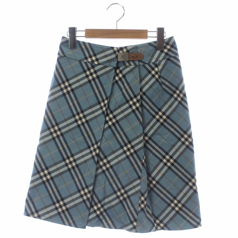 バーバリーブルーレーベル BURBERRY BLUE LABEL ラップスカート 台形  
