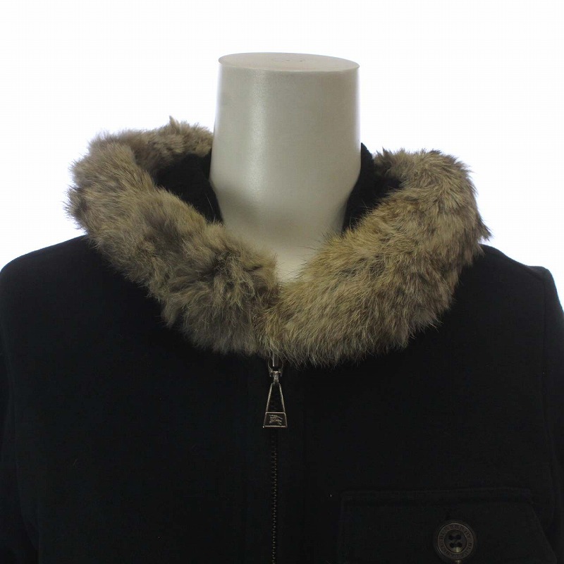 バーバリー ブルーレーベル リアルファー BURBERRY BLUE LABEL 美品☆バーバリーブルーレーベル FRF01-532