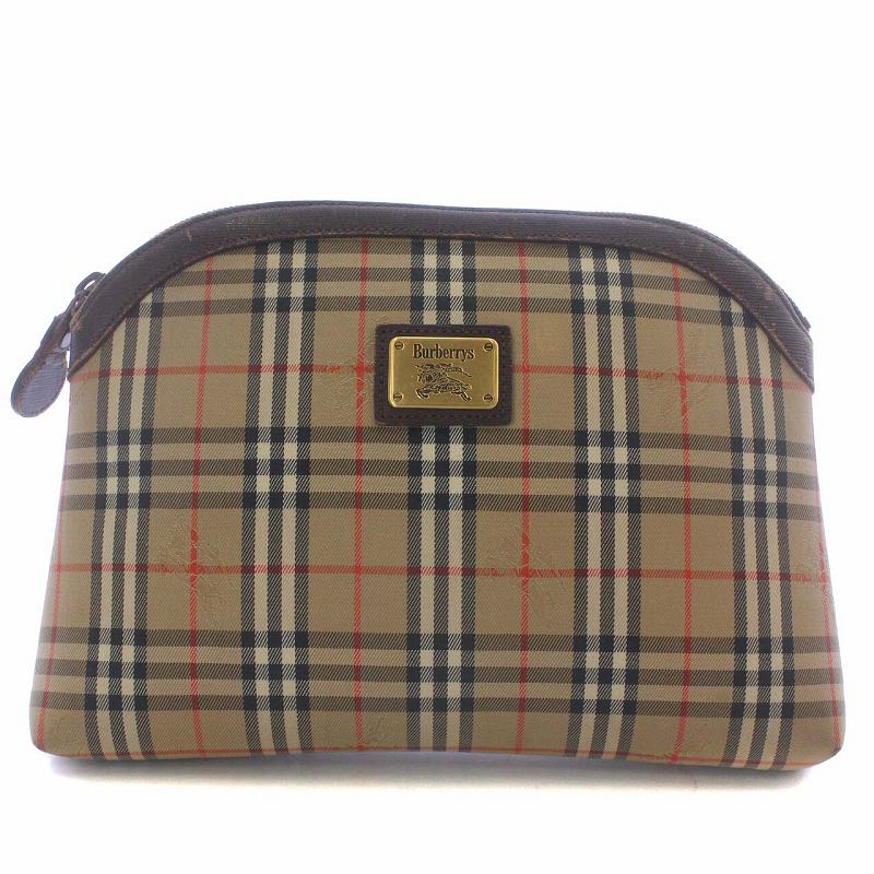 バーバリーズ ヴィンテージ クラッチバッグ ノバチェック 