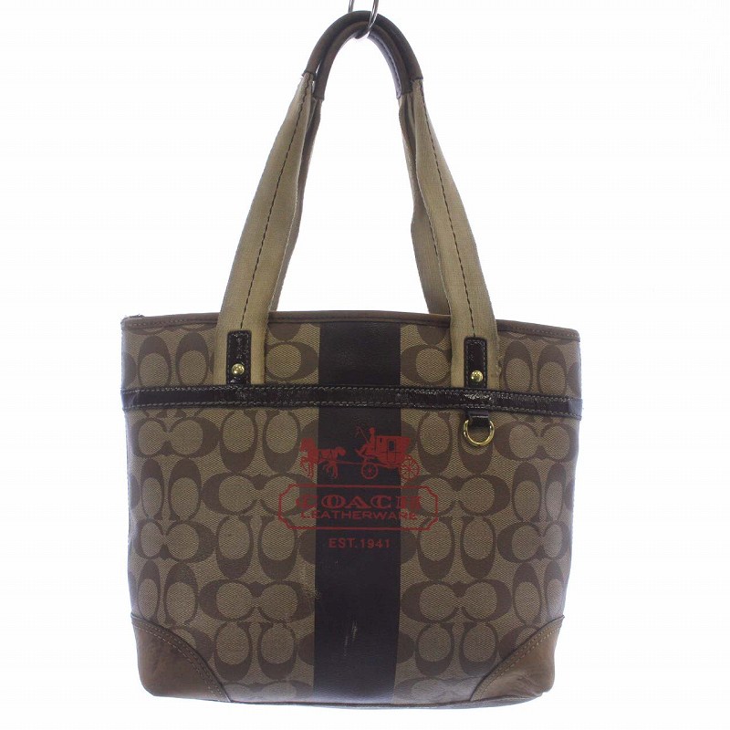 COACH(コーチ) トートバッグ美品 11349 トートバッグ シグネチャー 