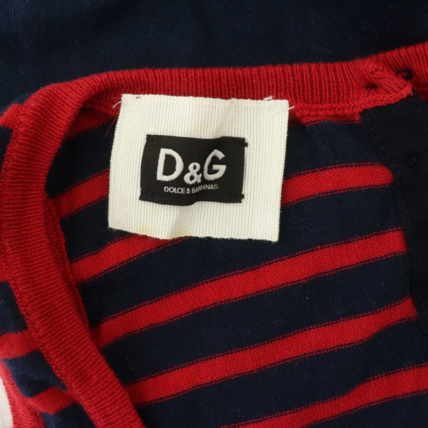 D&G ボーダー ノースリーブ タンクトップ シャツ ドルガバ D&G ボーダー ノースリーブ タンクトップ シャツ ドルガバ