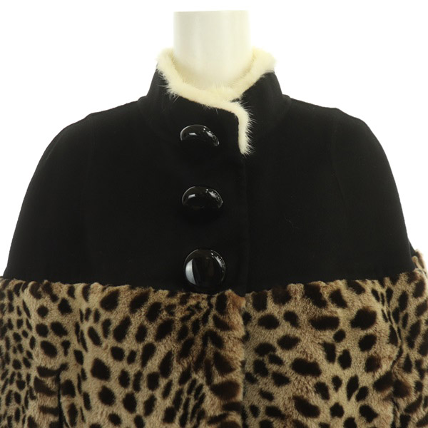 ルイヴィトン LOUIS VUITTON ポンチョ ジャケット カシミア ミンク  